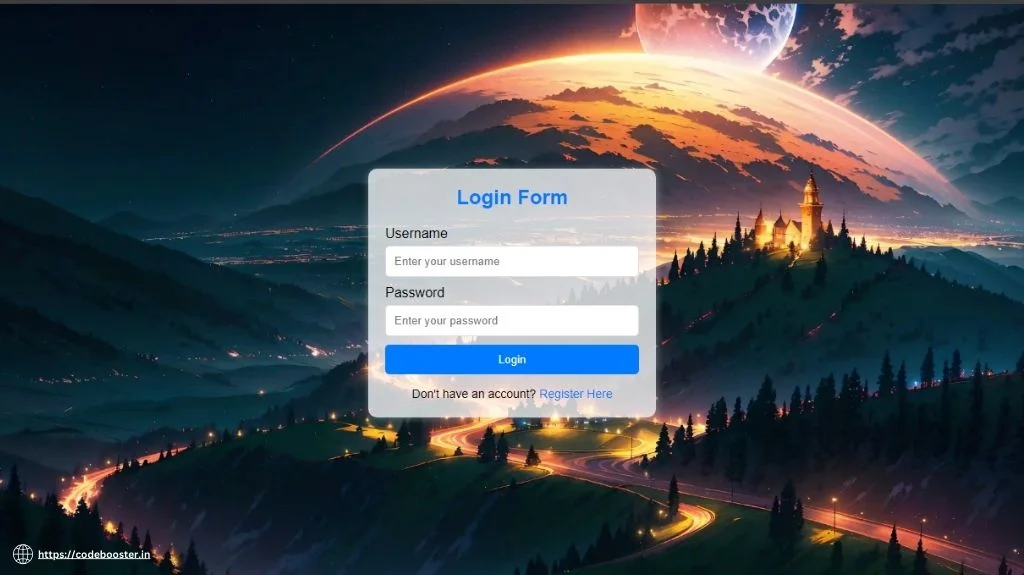 loginForm Code Booster