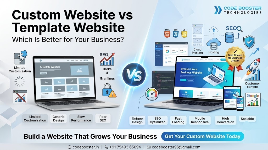 Custom Website vs Template Website